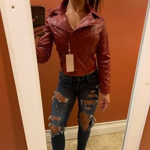 KLYL Red Biker Jacket